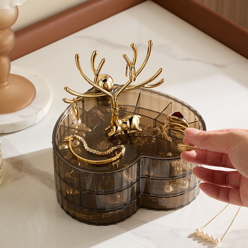 Acrylic Luxury Deer Jewelry Box