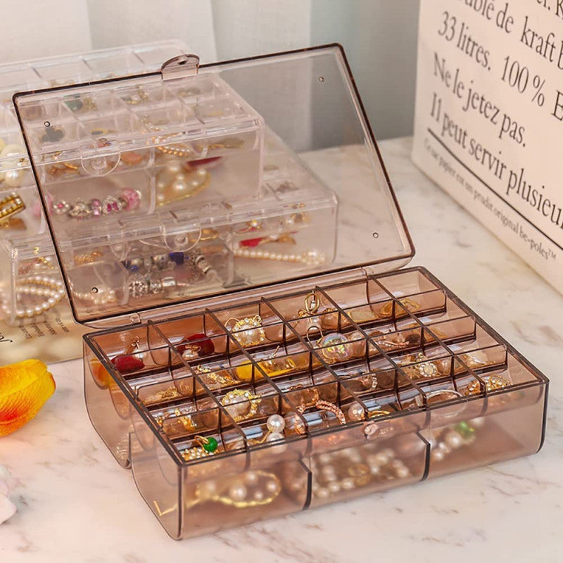 2 Layer 24 Grid Jewelry Organizer