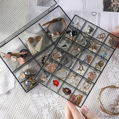 2 Layer 24 Grid Jewelry Organizer