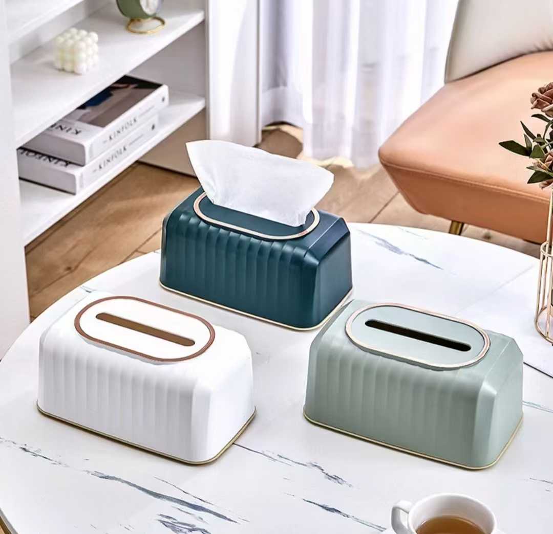 Modern Style Tissue Box Built In Spring For Easy Use