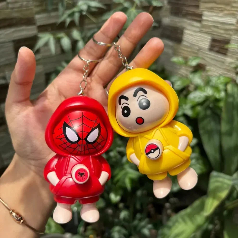 1Pcs Mood Swings Face Changing Key Chains (Random Character)