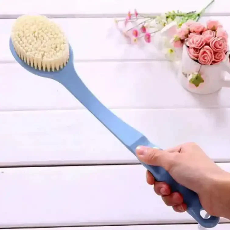 Long Handle Bath Scrubber Brush Set For Deep Body Cleaning